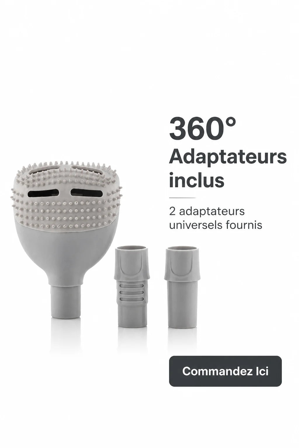 Brosse Aspirateur Anti-Poils Chat & Chien — Accessoire Ménage Animaux
