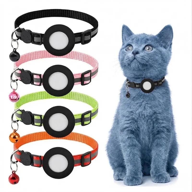Collier chat anti-perte compatible AirTag, vue d'ensemble