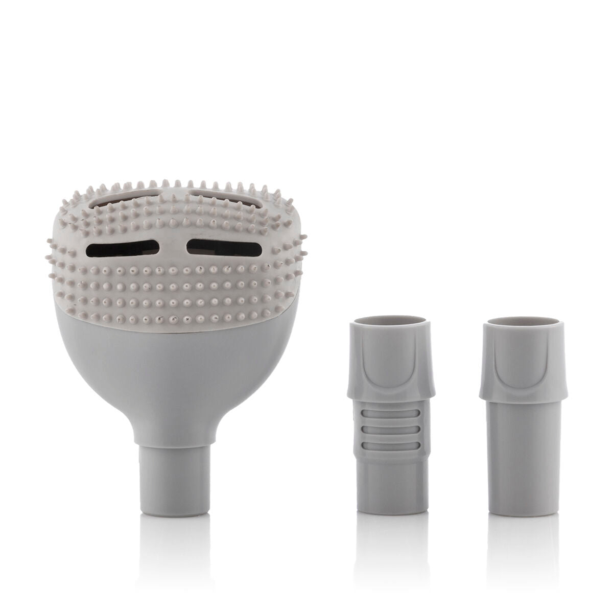 Brosse aspirateur anti-poils sur fond blanc, vue arrière